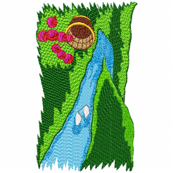 Landscapes Embroidery Design 9